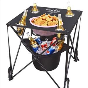 Hard Rock Atlantic City logo tail gate table nfl football season nwt good gift